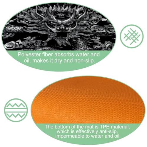 Alfombra de pasillo VAPOKF lavable y absorbente para la cocina o lavadero 6