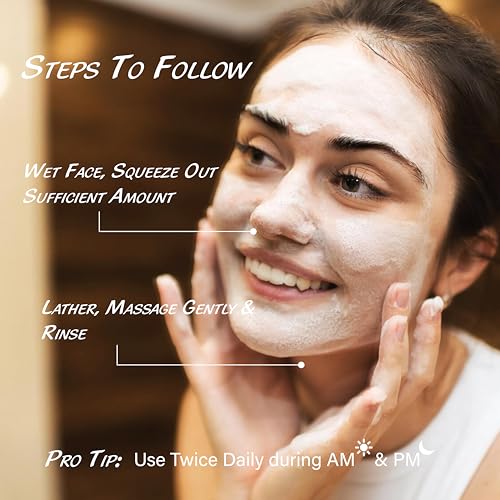 Image of Raissa Rice & Ceramides soap free Face Wash for Normal to Dry Skin, |Creamy Cleanser with 4 Ceramides, Niacinamide & Rice Extract |200ml