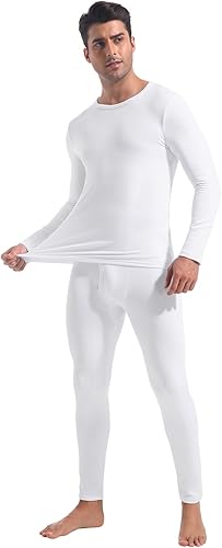 Miniatura 8 de CL convallaria Long Johns - Ropa interior térmica para hombre, forro polar suave, capa base para clima frío, conjunto de regalo