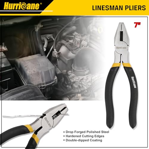 image for HURRICANE 7-Piece Pliers Set - 8 Inch Groove Joint, Slip Joint, 7 Inch