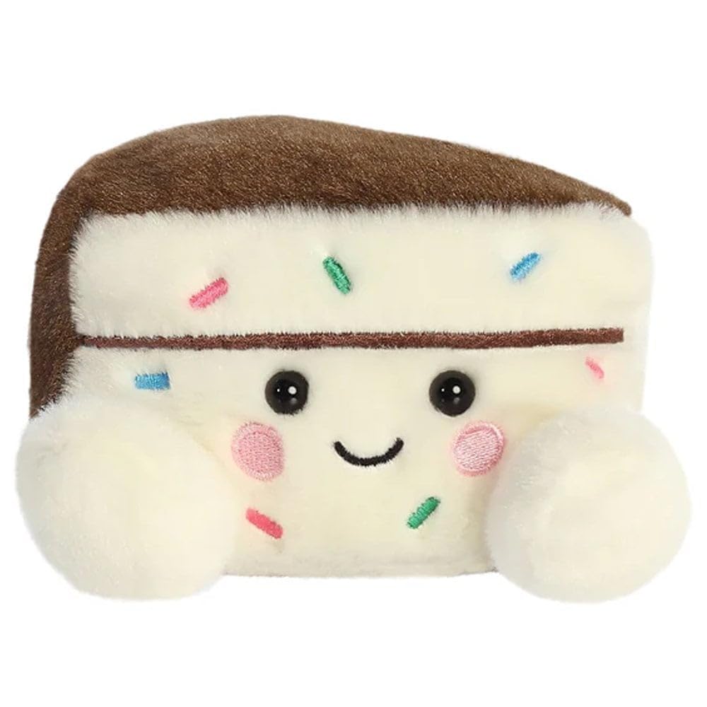 Aurora, 33938, Palm Pals Sprinkles Cake Slice 5In, Soft Toy, White