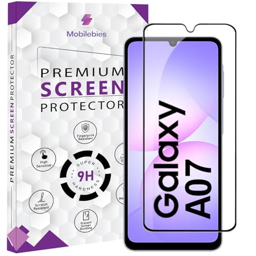 Image of Premium Tempered Glass Screen Protector Guard For Samsung A07 4G (6.7 Inch, Pack of 1) | HD Clear Edge to Edge Coverage With Easy to installation kit