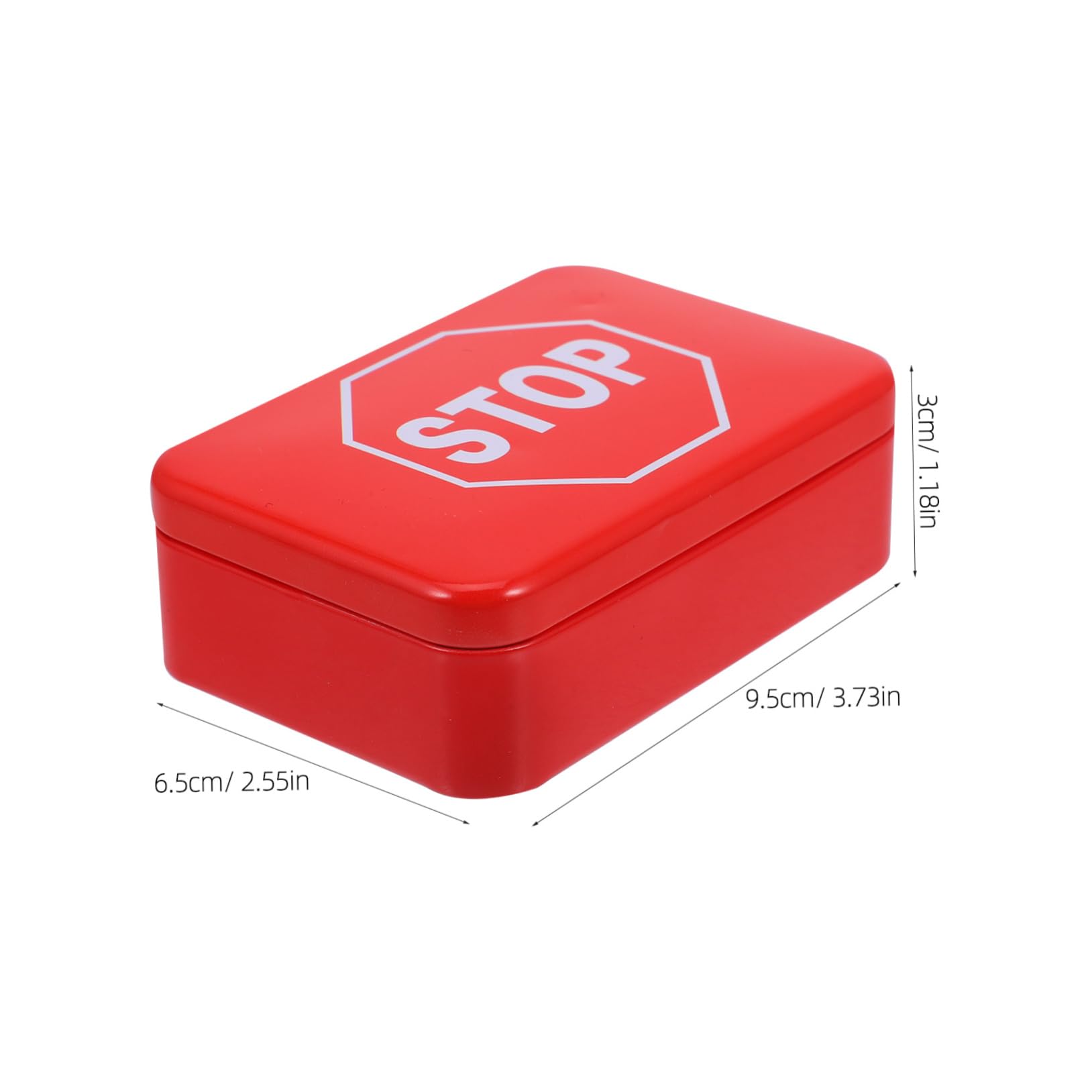 OKUMEYR Candy Tinplate Box Cookie Jar Storage Tin Lids Diy Craft Festive Decor