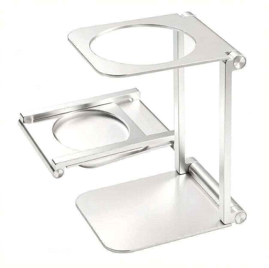 Foyucool Foldable Portable Coffee Machine Stand, Lightweight Aluminium Bracket - Essential Coffee Machine Accessories for Home, Office & Outdoor Camping