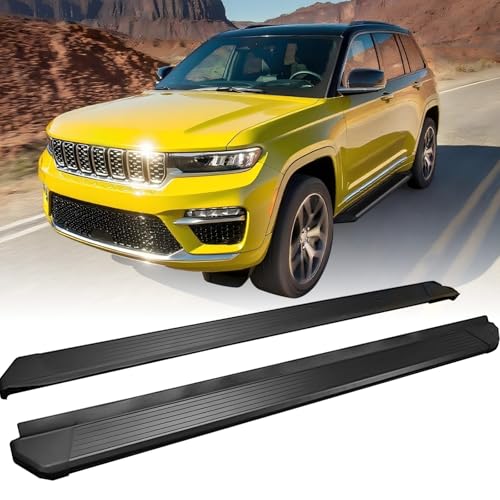 HEKA Running Board Fit for Grand Cherokee 2-Row 2022-2026 (Exclude 4xe) Aluminum Alloy Side Steps Nerf Bars 2 pcs Anti-Corrosion Use It to Clean The Roof