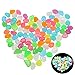 Produktbild Feelairy 100 Stück Bunt Leuchtkiesel, Dunkeln Leuchtende Kieselsteine Leuchtkiesel Floureszierende Pebble Steine für Fisch Tank Aquarium Garten Flur Kinderzimmer Glow Dekorationen Kies