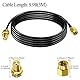 TUOLNK RG174 SMA Koaxialkabel SMA Stecker auf SMA Buchse RF Koaxialkabel + 3 Stück SMA Adapter Set 3G 4G LTE WiFi Antenna Wireless Lan Low Loss Verlängerungskabel CB Radio 9,8 Fuß (3 m)