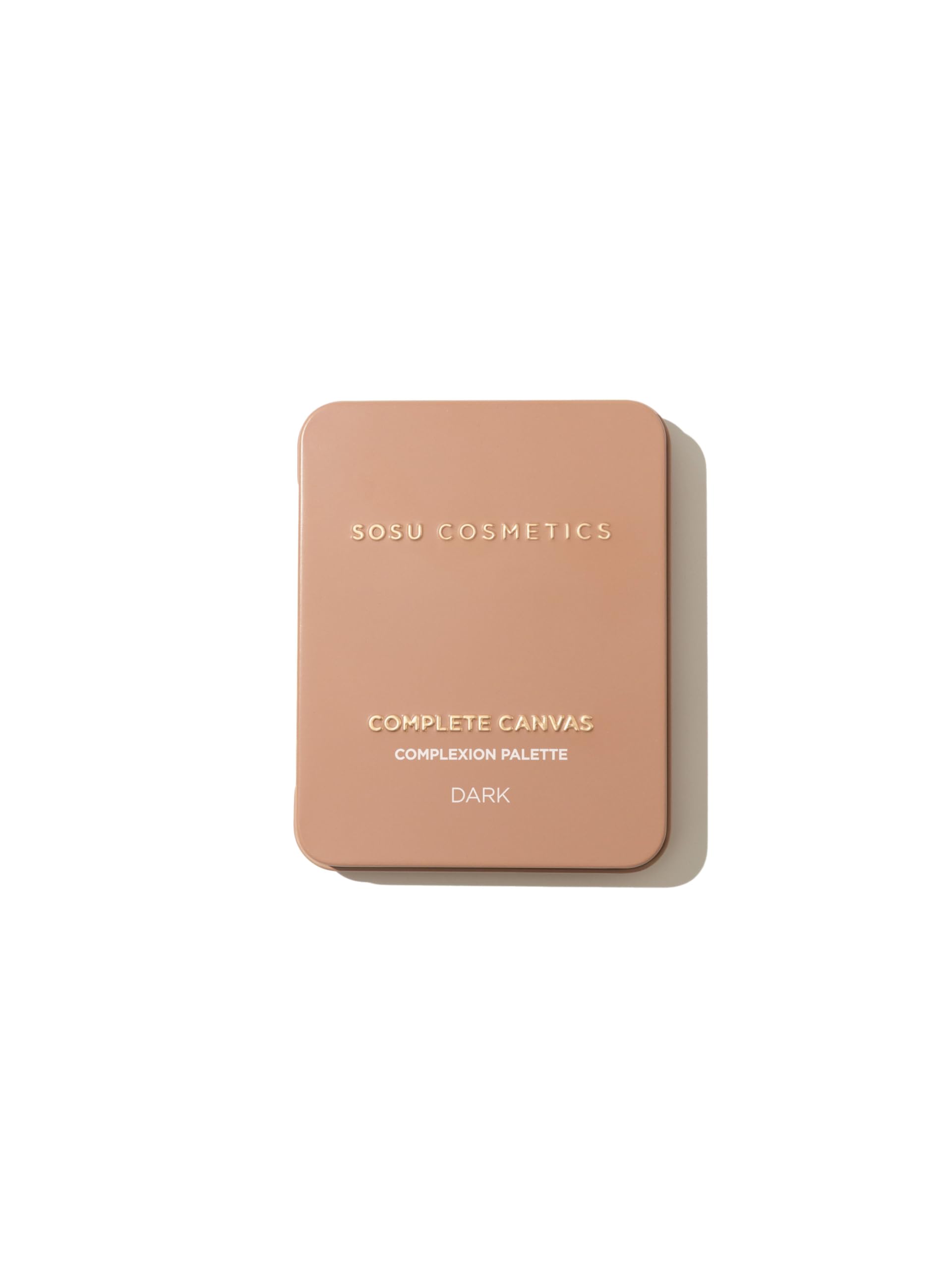 SOSU Cosmetics Complete Canvas Complexion Palette, 12 Ultra-Blendable Cream Shades, Dark, Base Contour Blush Highlight