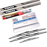 WiperBladesUSA Wiper Set compatible with Honda Civic 1985 CRX (Set of 3) w/Rear Wiper Wiper Blades