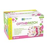 Kids Eye Patches - Fun Girls Design - 90 + 10 Bonus Latex Free Hypoallergenic Cotton Adhesive Bandages For Amblyopia and Cross Eye - 3 Reward Chart Posters - Optho-Patch by Defined Vision