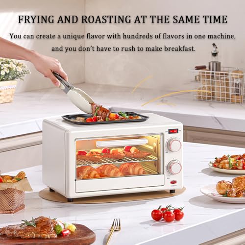 Casa e Cucina, Mini Forno Elettrico da 18 Litri, Cucina elettrica da banco da 960 W con teglia Antiaderente, griglia e Guanti, Temperatura Regolabile