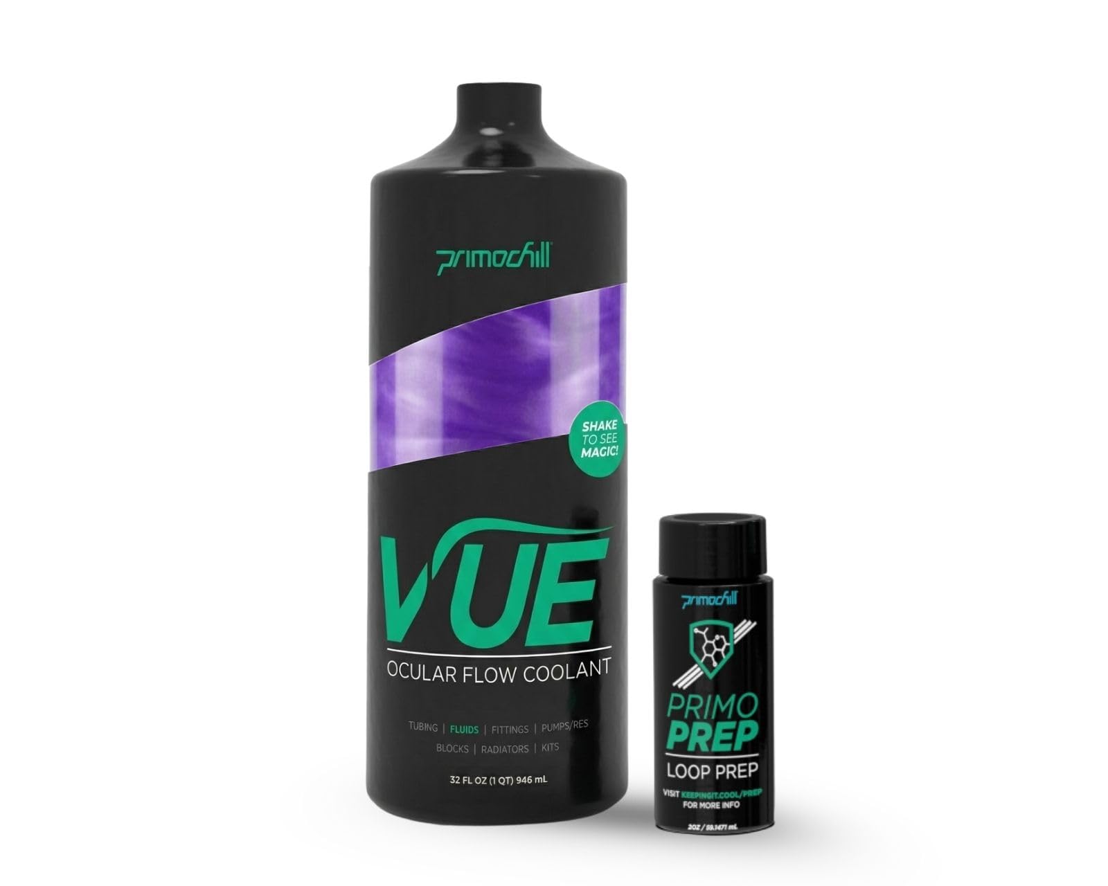 Vue - Computer WaterCooling Coolant, Visual Flow, Solid/Non-Transparent, Full Protection, PrimoPrep Included, Proudly Made in The USA - Candy Purple SX