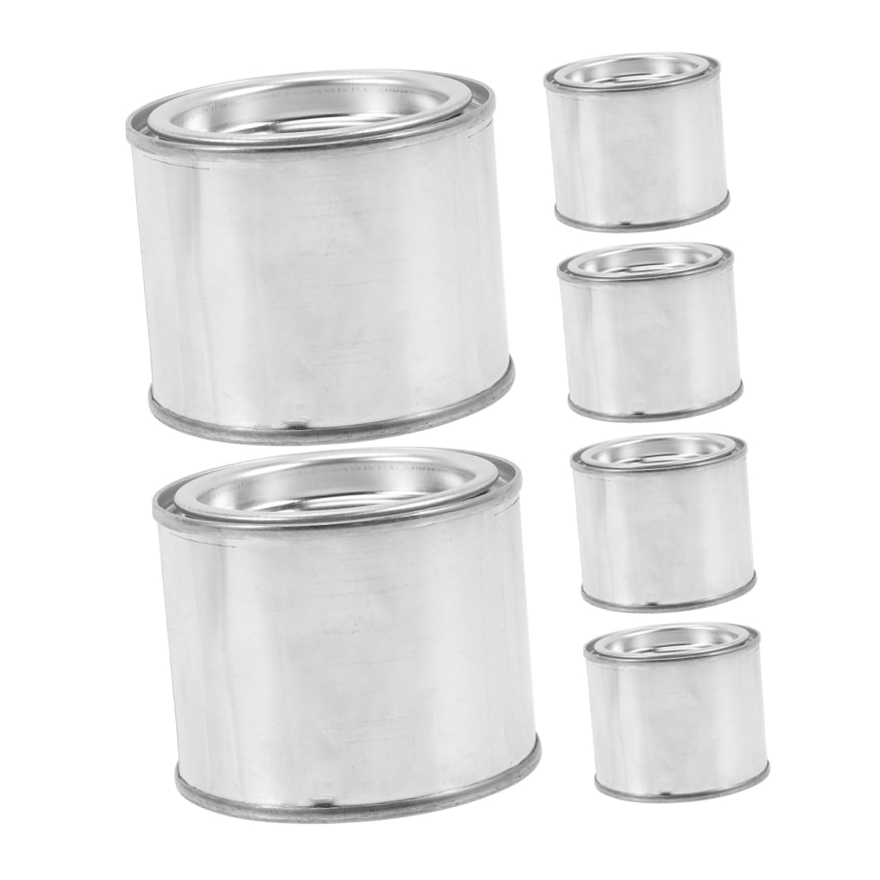 KICHOUSE Sealed Paint Storage Containers 6 Empty Paint Cans Lids for DIY Projects
