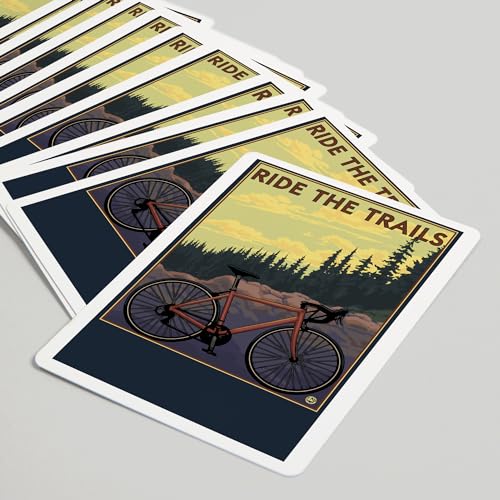Bicycle (Trails), baraja de 52 naipes tamaño póker para adultos miniatura 5