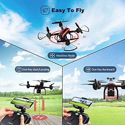 1080P Drones with Camera for Adults and Kids, SANROCK Upgrade X105W HD FPV Drone for Beginners, 34 Mins Flight Time with… - Image 5