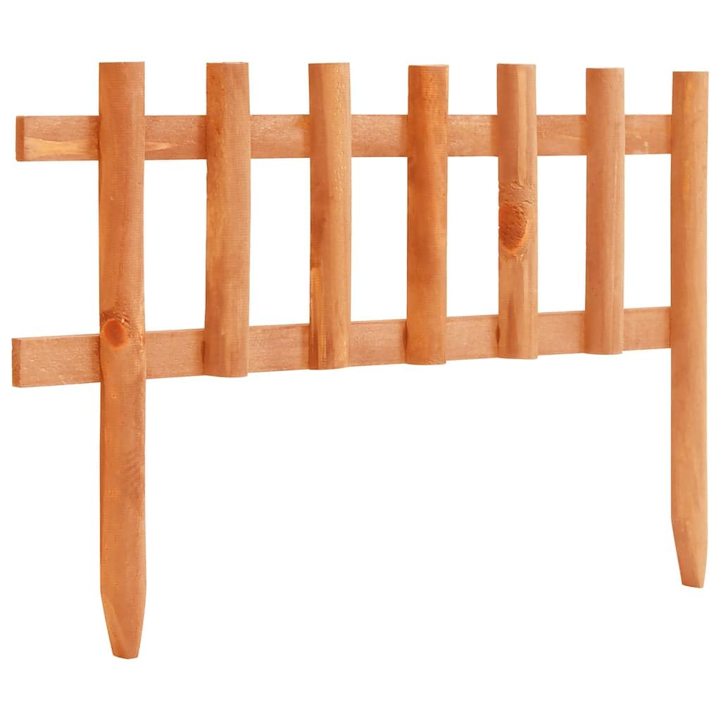 Bordura per prato in legno di abete, 10 pezzi, 4,4 m, per aiuole e prati, delimitazione decorativa e durevole per esterni
