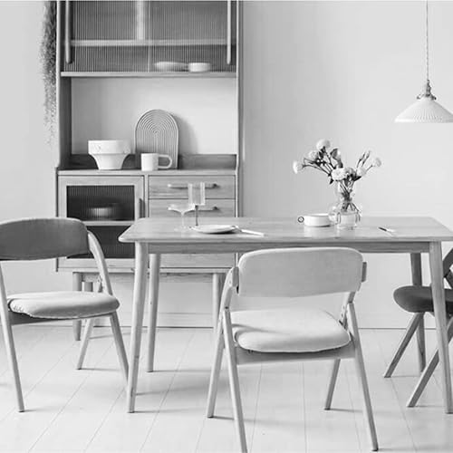 Miniatura 5 de Sillas plegables Muebles Silla de restaurante de madera Silla de escritorio para computadora para el hogar, silla de café, silla de salón fuerte de