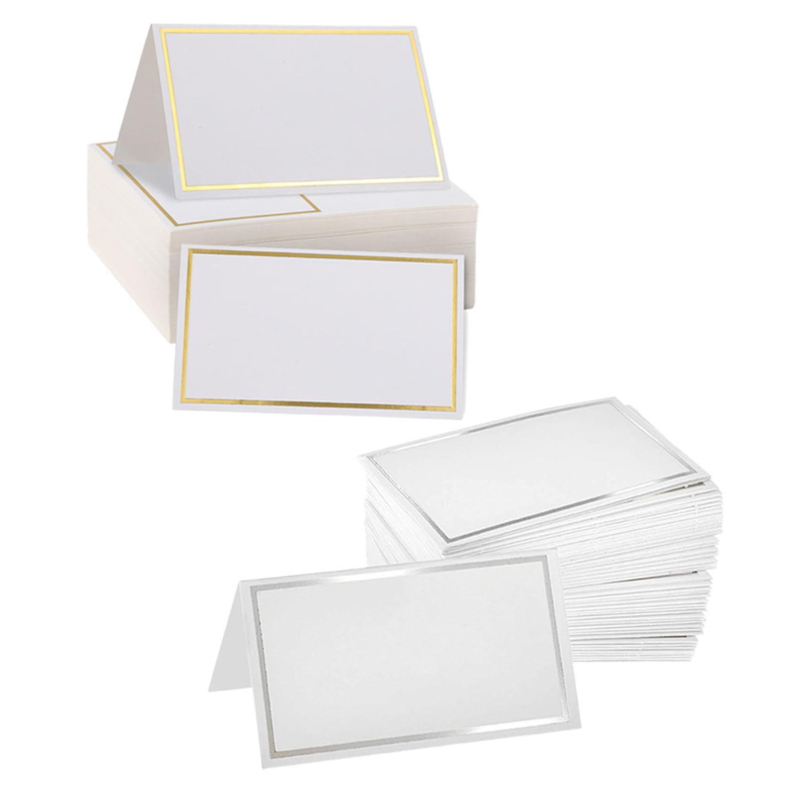 200 Tischkarten ohne Grate aus Papier Rundes Kreatives Design für Hochzeit und Bankette Leicht zu Beschriften und Elegante Namenskärtchen für Tisch