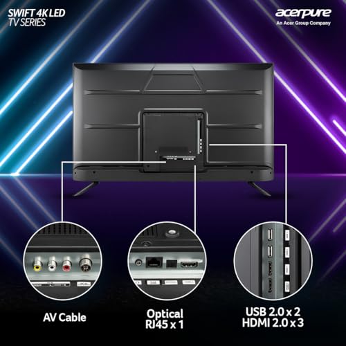 Image of Acerpure 140 cm (55 inch) Swift Series UHD LED Smart Google TV AP55UG51ASFTD Model (Black)