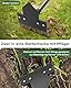 Hutigertech 2-in-1 Unkrautstecher mit Stiel 5-Zinken-Rechen – 30 bis 60 Verstellbarer Griff, Gartenschaufeln für das Lockern von Erde, Pflanzen und Unkrautbekämpfung
