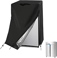 Vista 15 de Cubierta para refrigerador, cubierta impermeable y a prueba de polvo para proteger congeladores verticales y refrigeradores de bebidas, adecuada