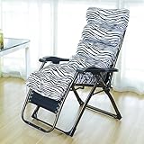 Xuan - Worth Having Zebra Muster Klappstuhl Mittagspause Liegestuhl Schlafsessel Freizeit Faule Sofa Stühle Für Ältere