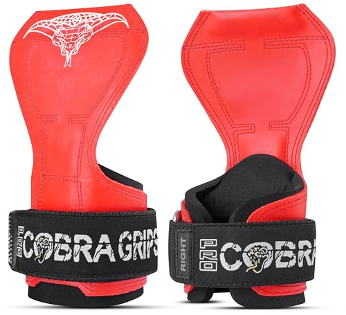 Image of Cobra Grips Weight Lifting Gloves with Adjustable Neoprene Padded Wrist Wraps - Heavy Duty Alternative to Power Lifting Hooks for Deadlifts