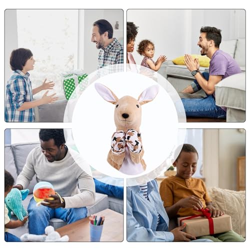 Marionnette à main animaux kung fu peluche interactive boxe avec sons - 4