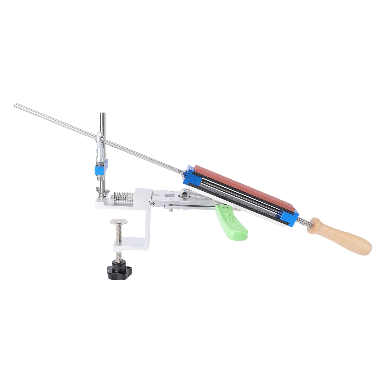 de Afilado Guiado con Piedra de Afilar Profesional para Cuchillas Cocina y Exteriores, Afilador Cuchillas Aleación Aluminio Alta Resistencia para Principiantes y Expertos