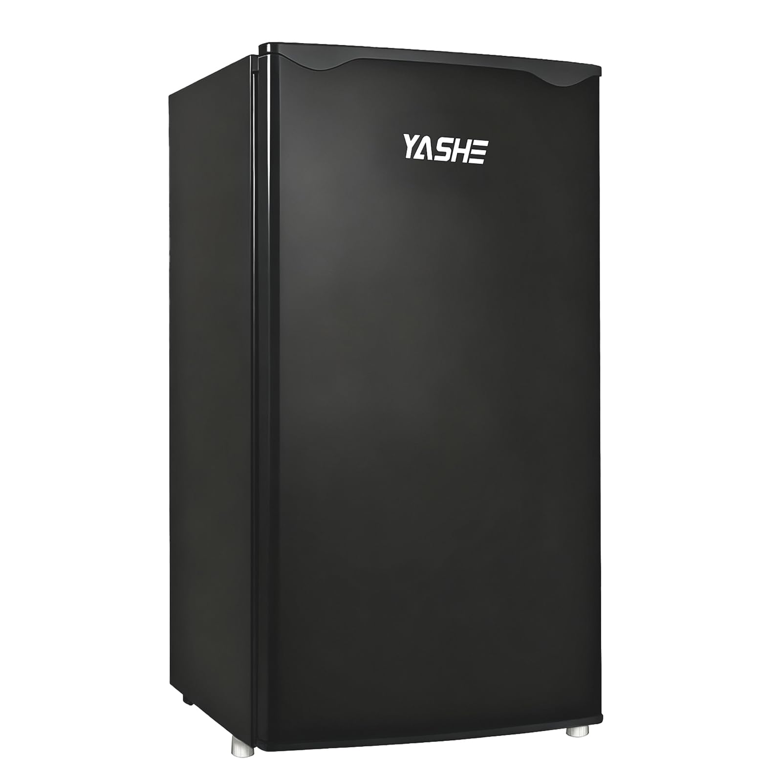 YASHE 92L Mini Fridge with Freezer, Single Door Compact Refrigerator, Small Fridge with Adjustable Thermostat, Large Capacity, Reversible Door, Mini Refrigerator for Bedrooms, Offices, Dorms