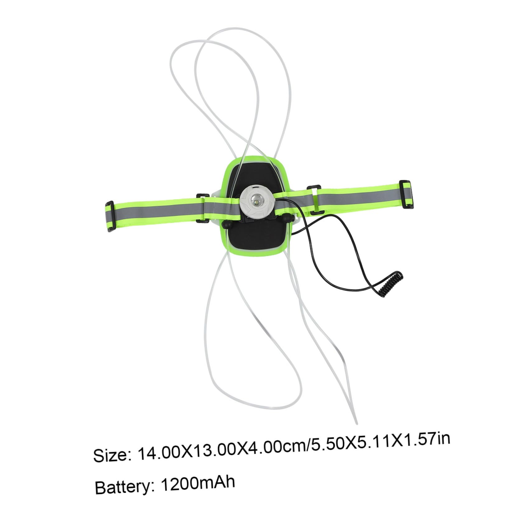 Gilet Réfléchissant Lumineux à Bretelles USB Rechargeable, Ajustable