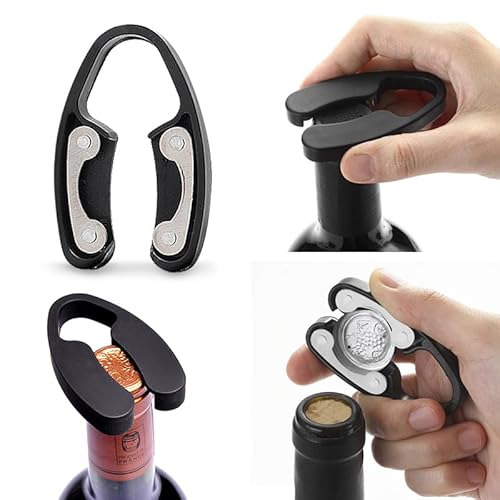 ZBPASL Fass Form Korkenzieher Set,Weinöffner,Wein Sommelier Sets mit Flaschenöffner,Weinverschlüsse,Weinzubehör Geschenkset (Barrel 01)