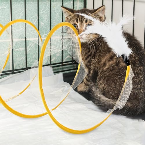 Túnel plegable para gatos que estimula el ejercicio y reduce el estrés 6