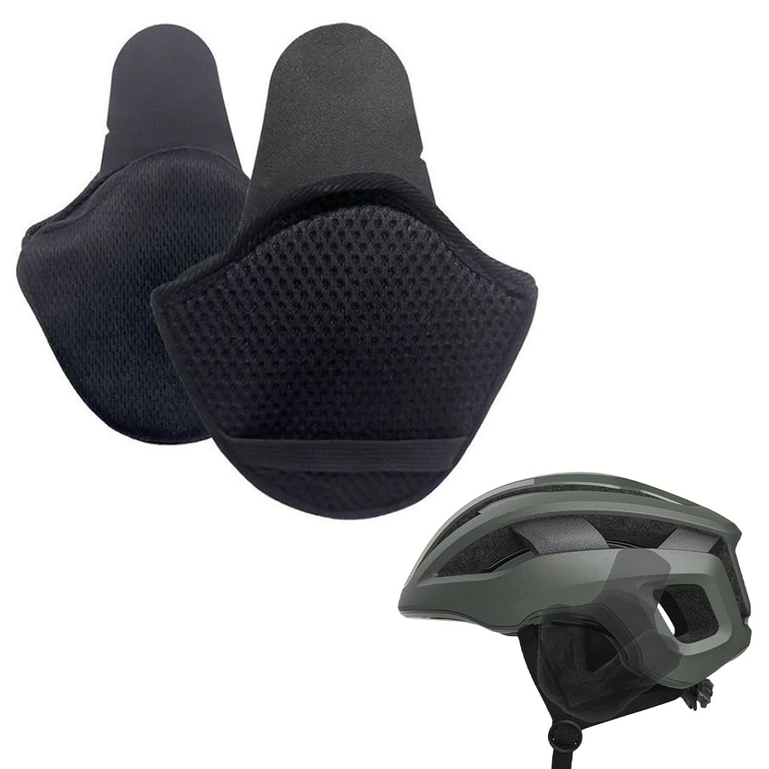 GOOFF Fodera Invernale Per Casco Con Paraorecchie – Antivento E Antirumore, Adatta A Tutti I Modelli (Taglia M) - 6