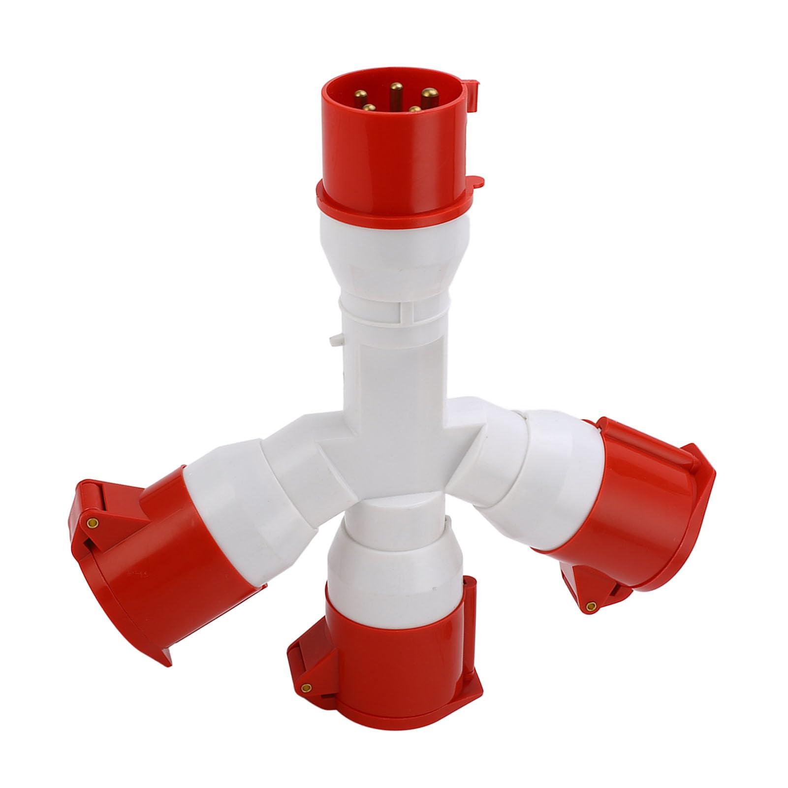 Spina Impermeabile Industriale Multifunzionale 1 Ingresso 3 Uscite Spina Industriale a 5 Pin Spina Industriale 3P+N+E 380‑415V 32A