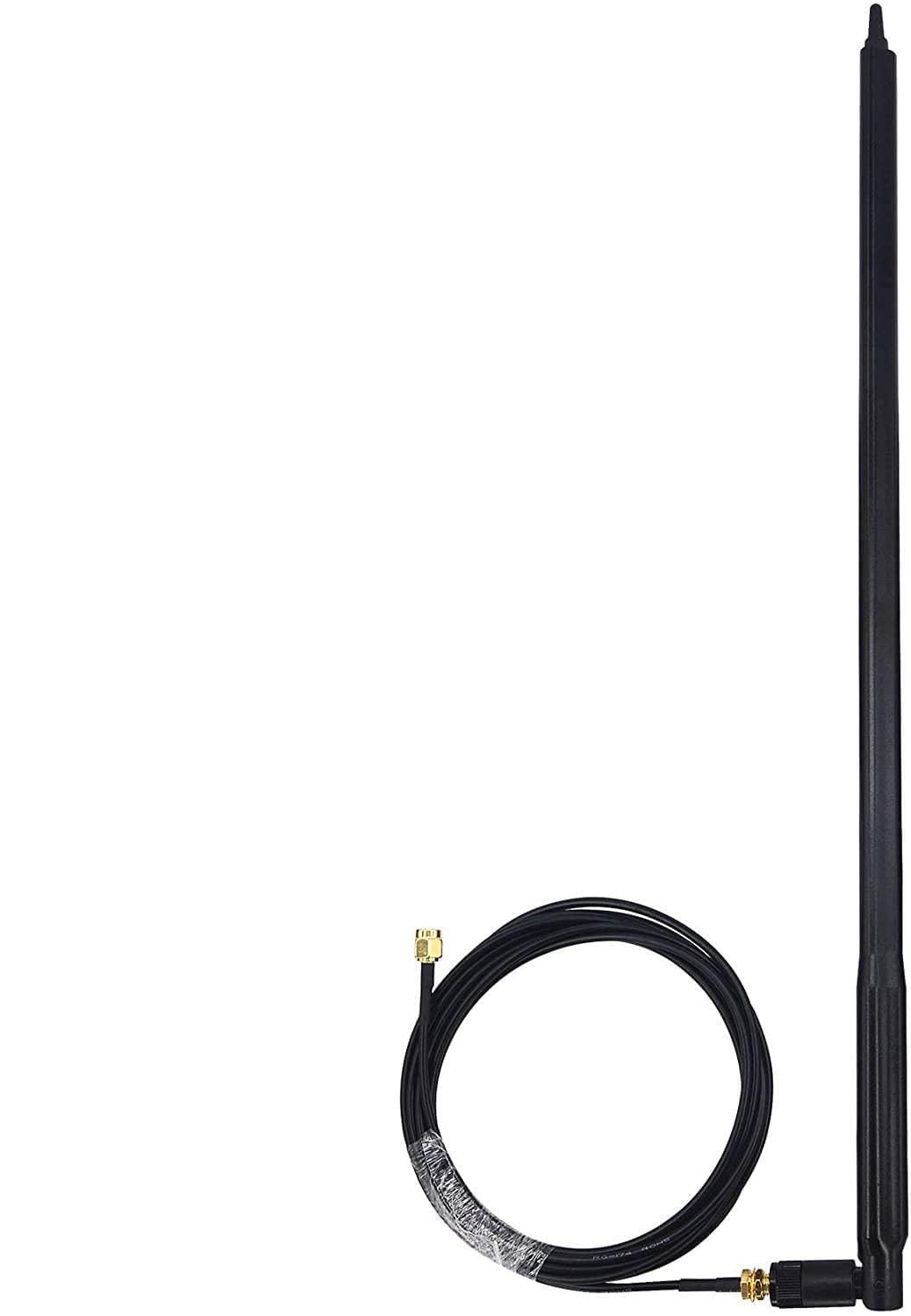 12dbi WiFi Router Universal Omni-Directional Antenna & 15MTR RP-SMA Male to Female Extension Cable for Wireless Network Router, PCI/PCIe Card, USB Adapter, IP Camera 1 PCS (15 MTR Cable)
