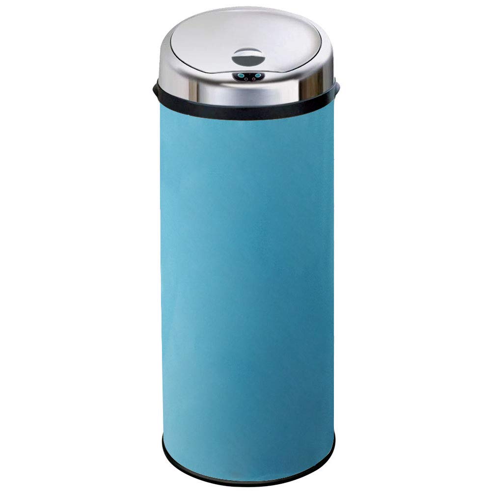 Inmotion Blue 50L Stainless Steel Auto Sensor Kitchen Waste Dust Bin