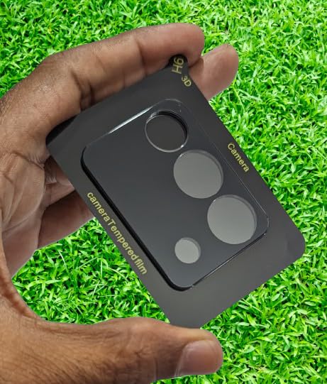Image of ZARALA Glass Camera Lens Protector For Vivo Y200 [9H Hardness] [6D Lens Protector ] [Easy Installation] Black (Vivo Y200)