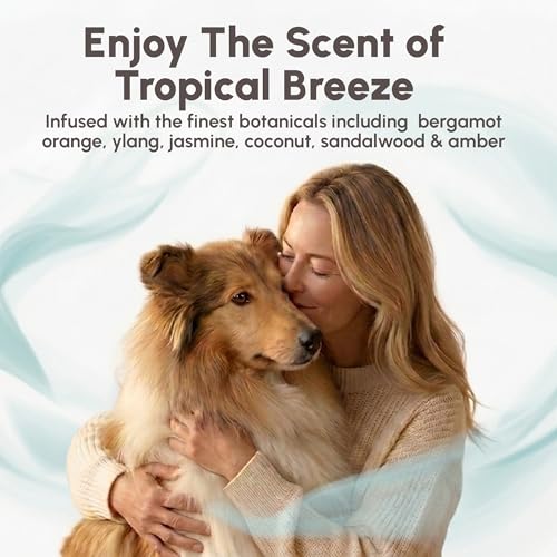 Image of Best Shot Scentament Spa Botanical Body Splash, Detangler Spray, Body Spray for Pets, Cat and Dog Cologne Spray, Tropical Breeze, 8 Oz.