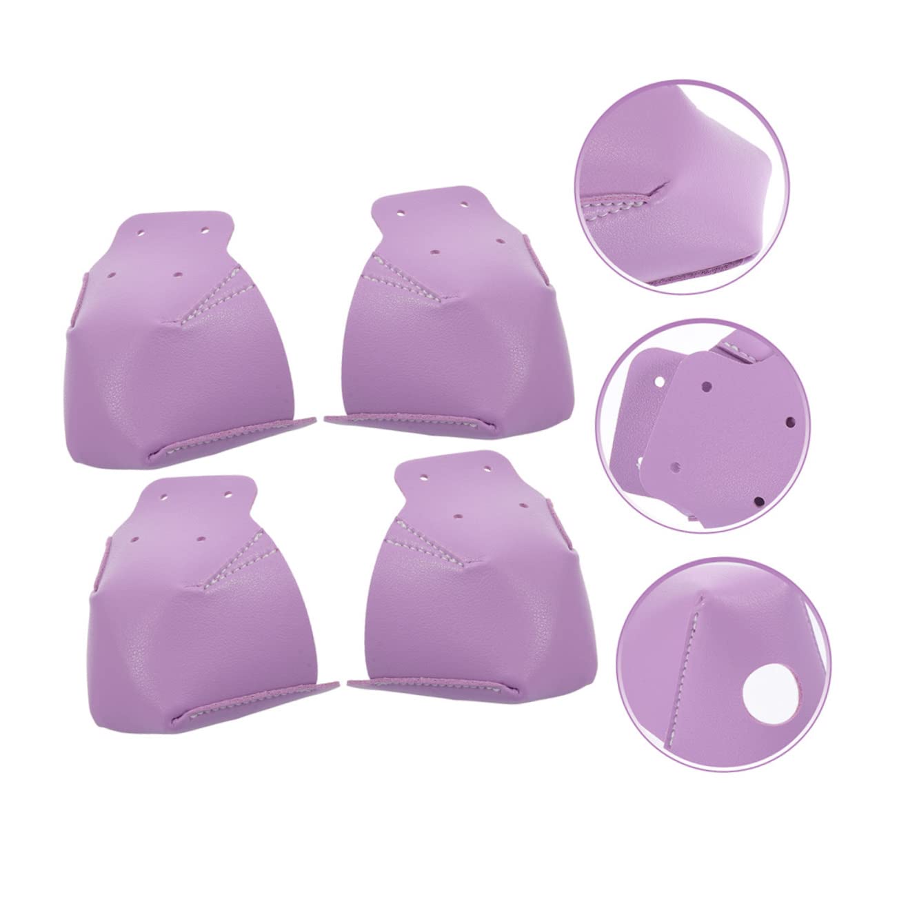 BESTonZON Skate-Stiefel Kappe Skaten Pads Schützend Schutzausrüstung Für Rollschuhlaufen Zehenschutz Für Schlittschuhe Skate-zubehör Roll-zehenschützer Leder Violett