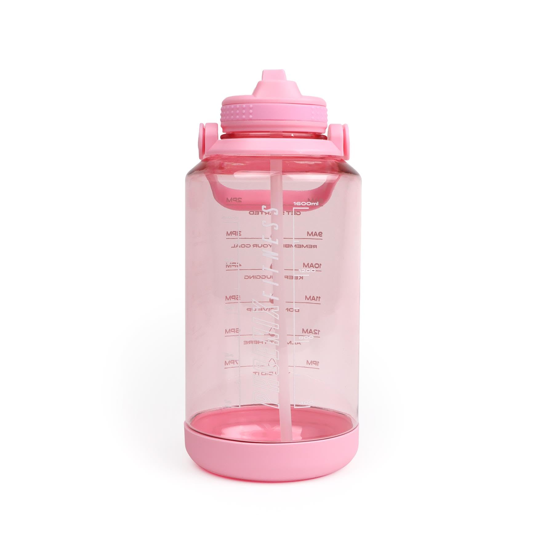 Phoenix Fitness 2 Litre Water Bottle with Straw - Pink