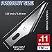 DIYSELF 150 PCS Exacto Knife Blades 11, Sharp Hobby Knife Blades, High Carbon Steel Craft Knife Blade, #11 Replacement Exacto Blade for Art, Scrapbooking, Stencil, Paper Cutting
