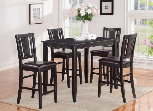 5 Pc Counter height Table set-counter height Table and 4 Kitchen counter Chairs