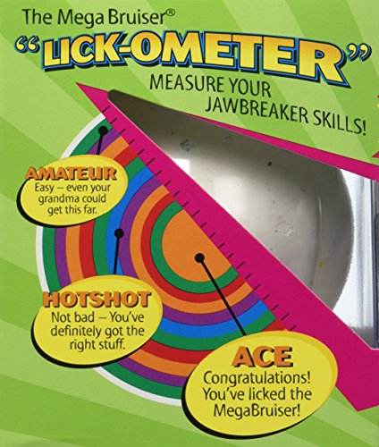 Giant Jawbreaker Candy | Mega Bruiser | 3 3/8" By Sconza | Jumbo Jawbreakers Sucker Candy - Ideal Holiday Gift #TOP3