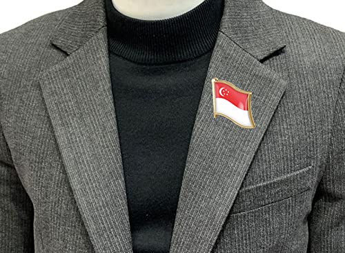 Image of vmcoatdu Country Flag Pin Badge International Travel Brooch Metal Alloy Souvenir Pin for Hat Clothes Backpack