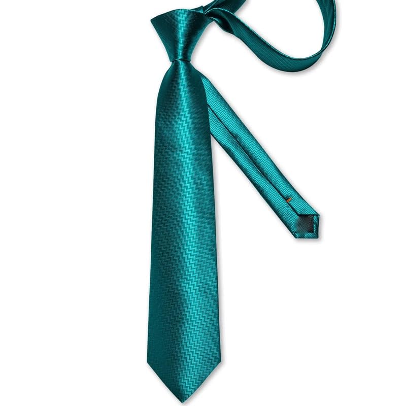 Set de corbata para hombre poliéster boda negocios miniatura 3