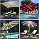 SUAVER 104LEDs Sonnenschirm Beleuchtung mit Fernbedienung,batteriebetrieben Sonnenschirm Lichterkette 8 Modi Deko Licht,Wasserdichte Umbrella Light Baldachin dekorative Strip Lichter (Warmweiß)