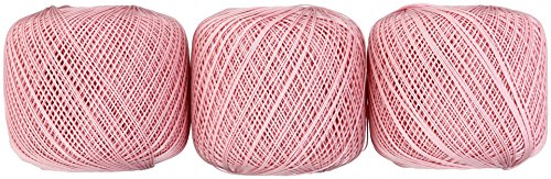 オリムパス製絲 金票 レース糸 #18 Col.102 ピンク 系 50g 約210m 3玉セット