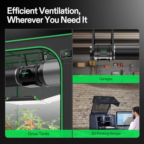 Image of VIVOSUN G8 Smart Filtration Kit, Inline Fan, Controller, Carbon Filter,Duct