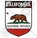 CALIFORNIENNE Californie Écusson d'état d'ours, USA Amérique, 100mm Vinyl Sticker, Autocollant